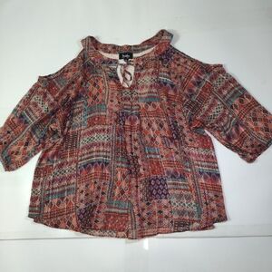 by & by  Bohemian Multicolor Women's Top Size (2XL)